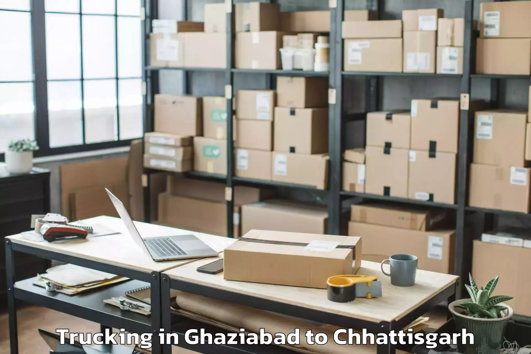 Book Ghaziabad to Kawardha Trucking